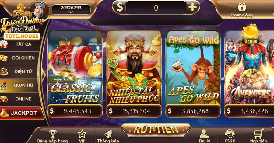 Hình ảnh máy đánh bạc với biểu tượng jackpot lớn, thể hiện các trò chơi nổ hũ đa dạng, đồ họa đẹp mắt và cơ hội giành giải thưởng lớn trên ứng dụng 888b link.